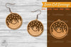 Donut Laser Cut Earrings SVG Bundle