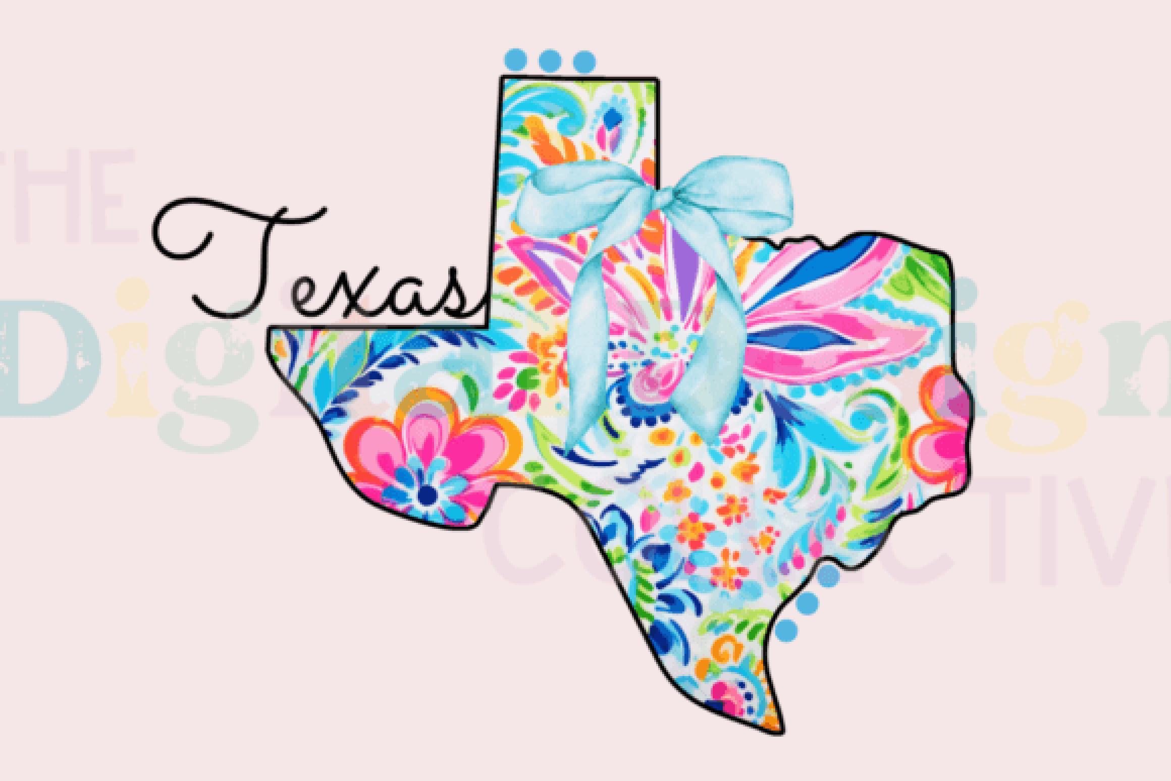 Texas Floral Paisley Doodle Clipart Bundle