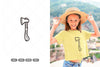 Doodle Axe Camping Clipart Bundle