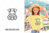 Doodle Backpack Camping SVG Bundle