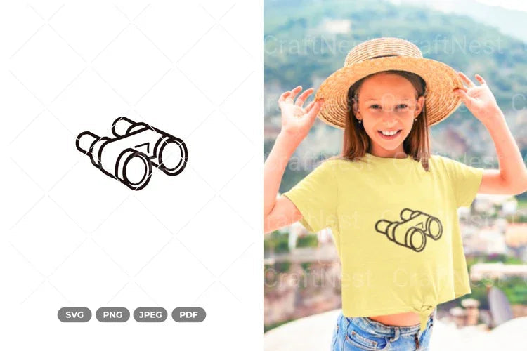 Doodle Binocular Camping Clipart Bundle - CraftNest - Digital Crafting and Art