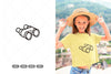 Doodle Binocular Camping Clipart Bundle