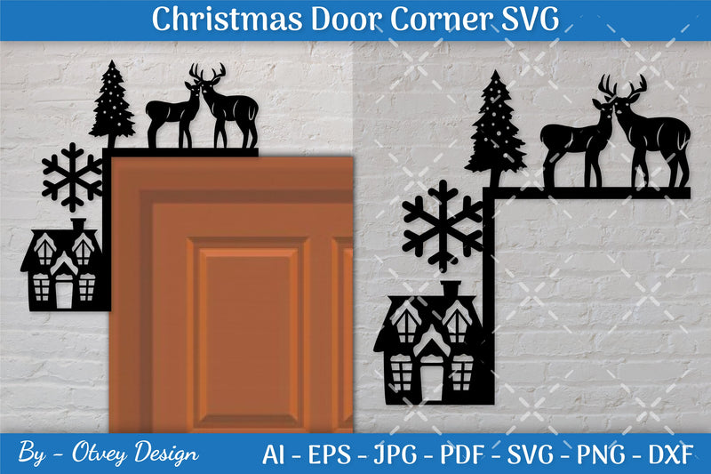Door Corner Christmas SVG Bundle 3 - CraftNest - Digital Crafting and Art