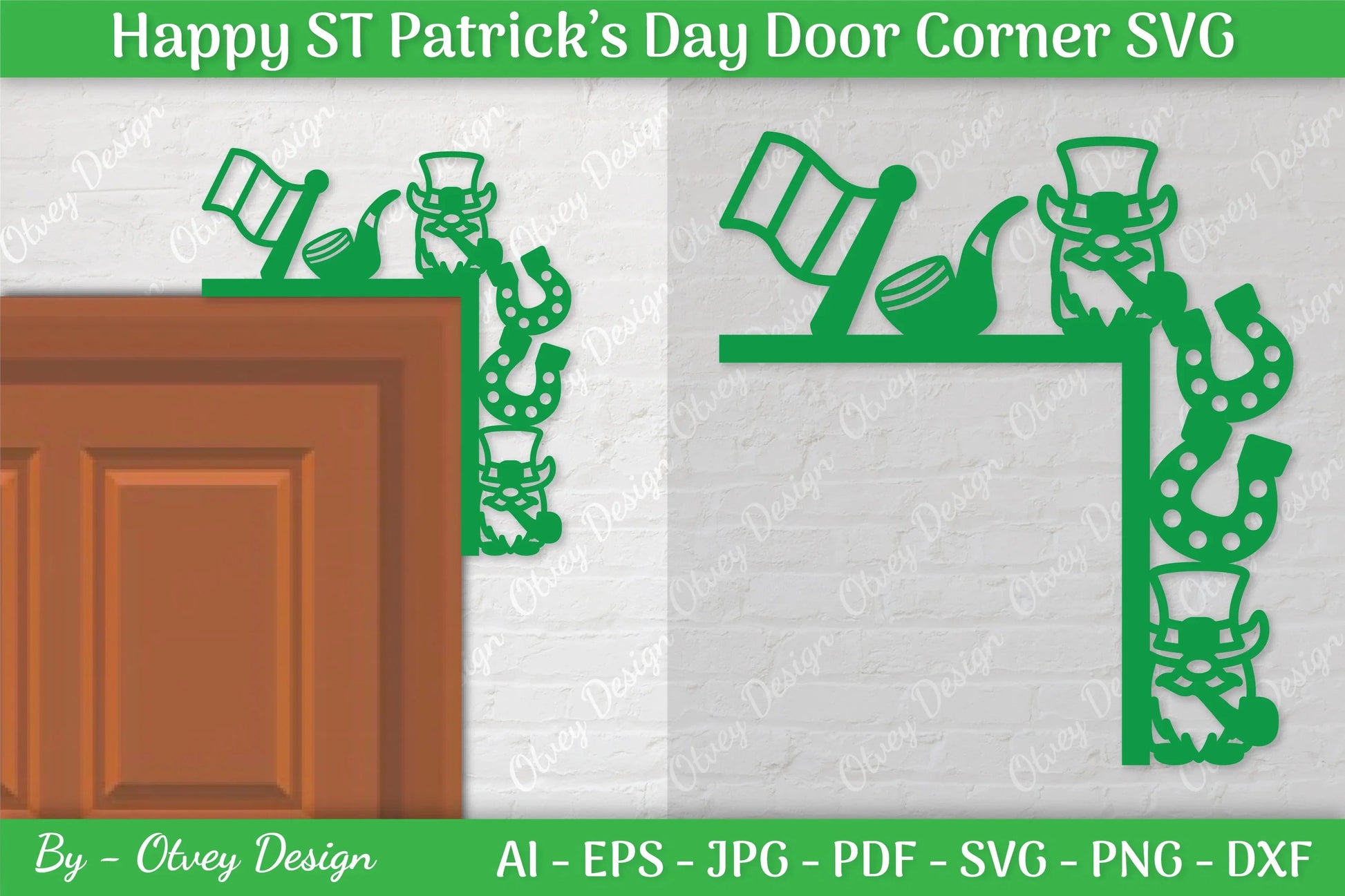St. Patrick's Day Door Corner SVG Bundle 1 - CraftNest - Digital Crafting and Art