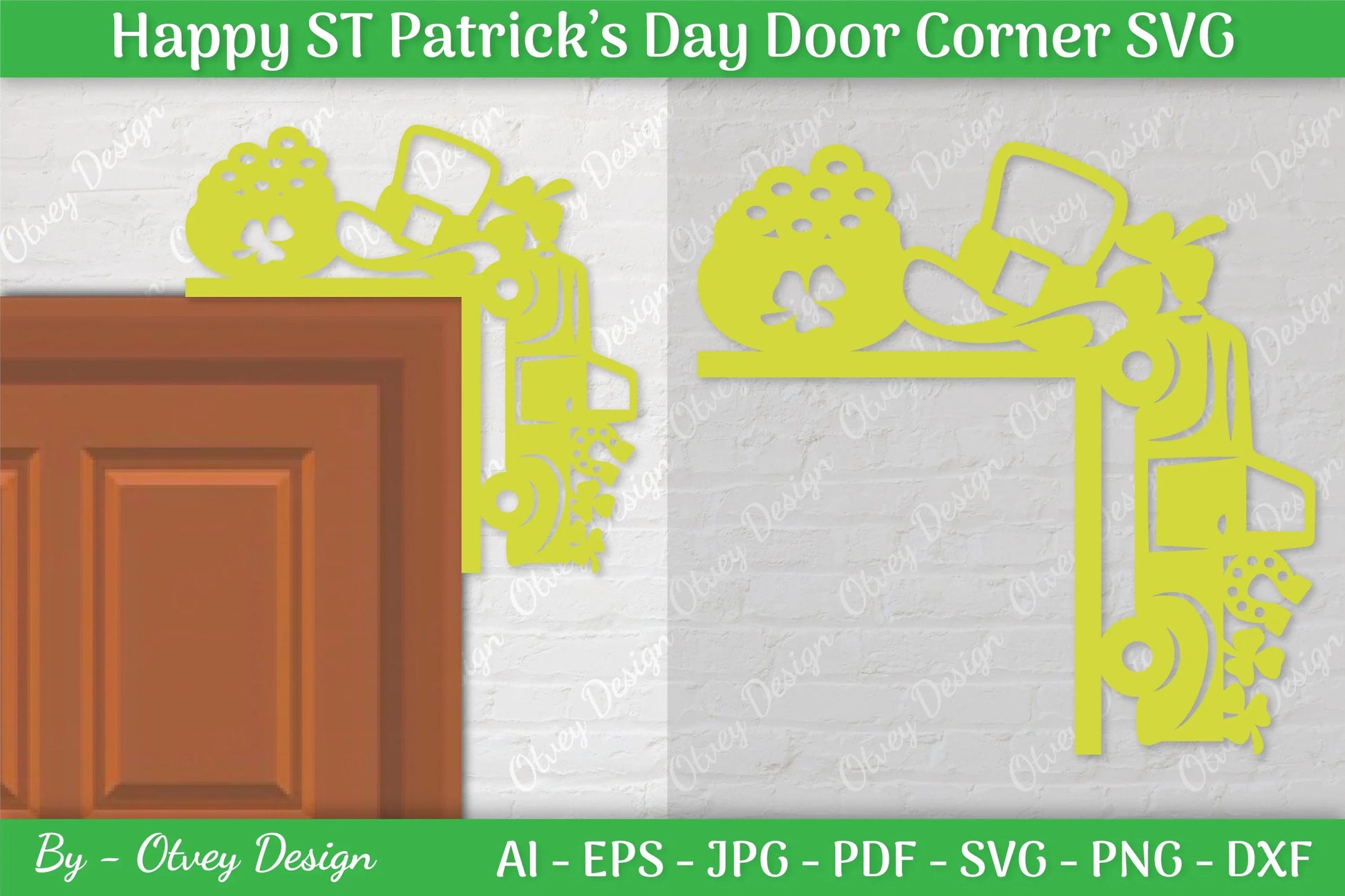 St. Patrick's Day Door Corner SVG Bundle 5 - CraftNest - Digital Crafting and Art