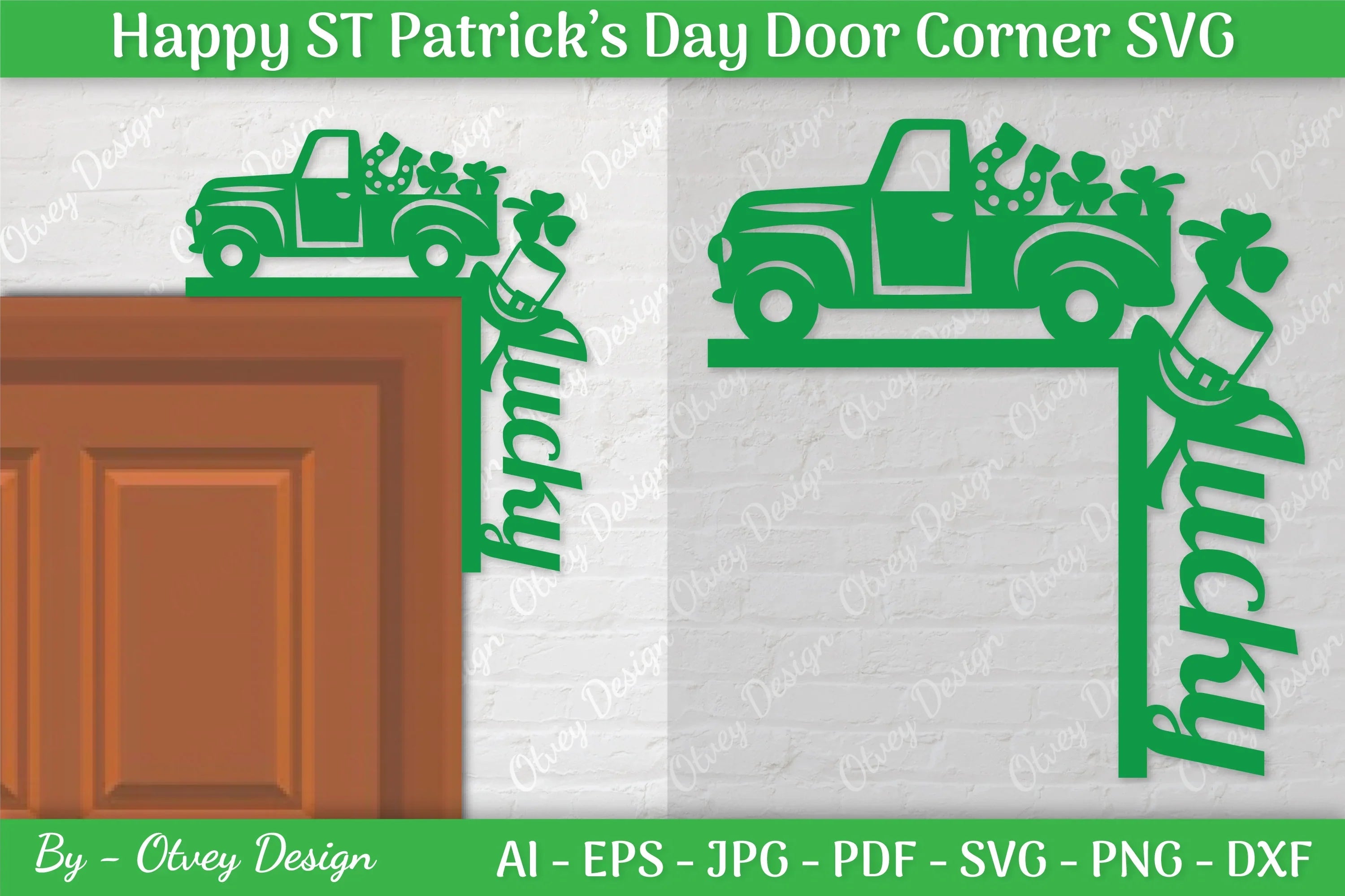 St. Patrick's Day Door Corner SVG Bundle 17 - CraftNest - Digital Crafting and Art