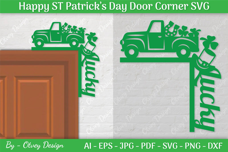 St. Patrick's Day Door Corner SVG Bundle 17 - CraftNest - Digital Crafting and Art