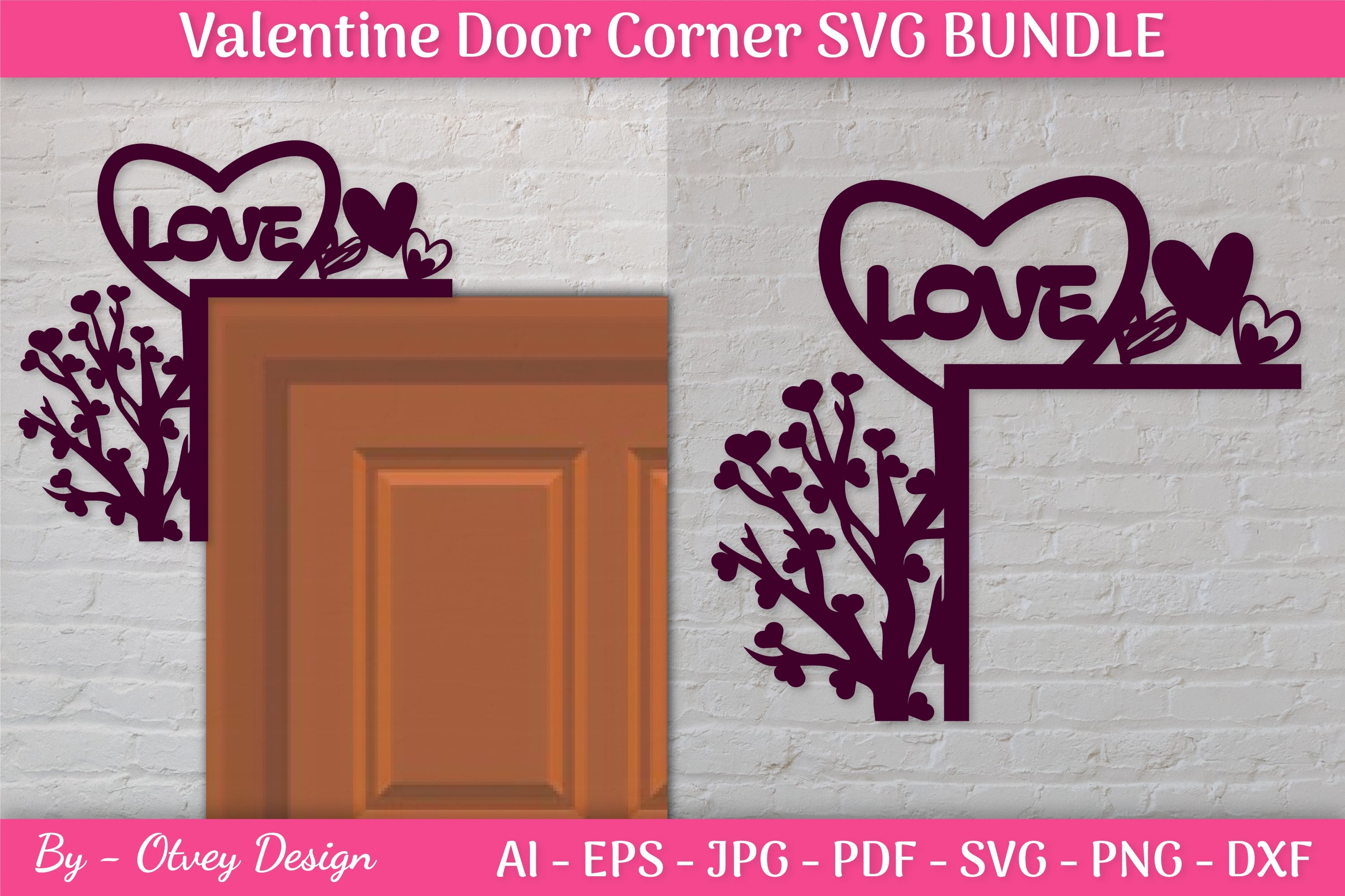 Door Corner Valentine SVG Bundle