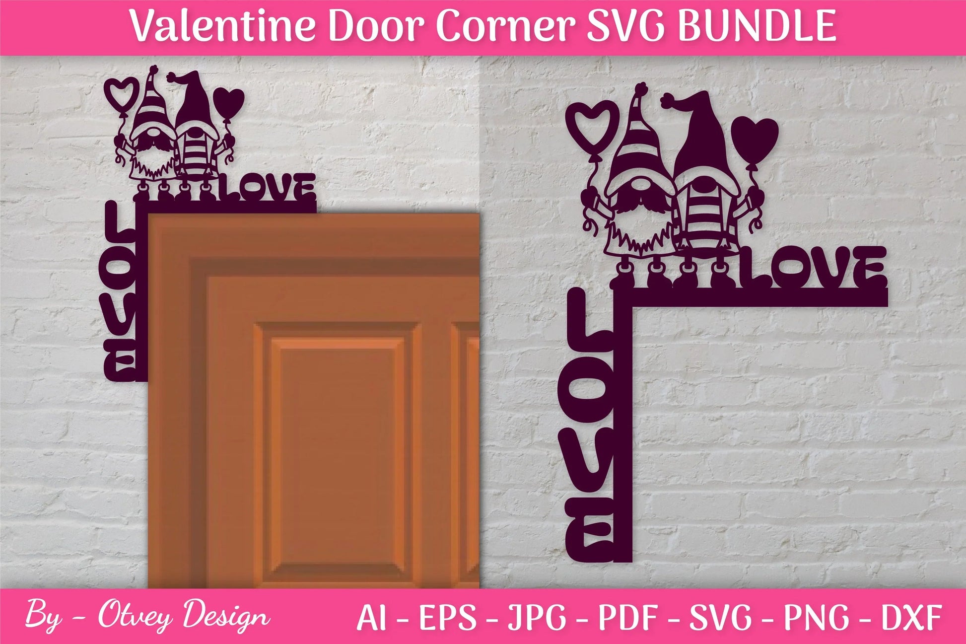 Door Corner Valentine SVG Bundle - CraftNest - Digital Crafting and Art