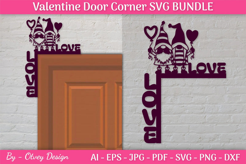Door Corner Valentine SVG Bundle - CraftNest - Digital Crafting and Art