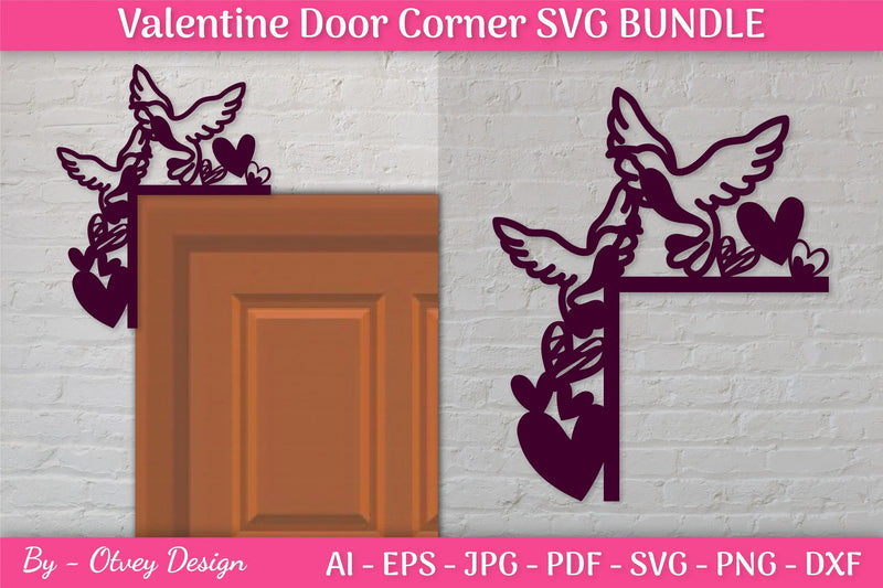 Door Corner Valentine SVG Bundle - CraftNest - Digital Crafting and Art