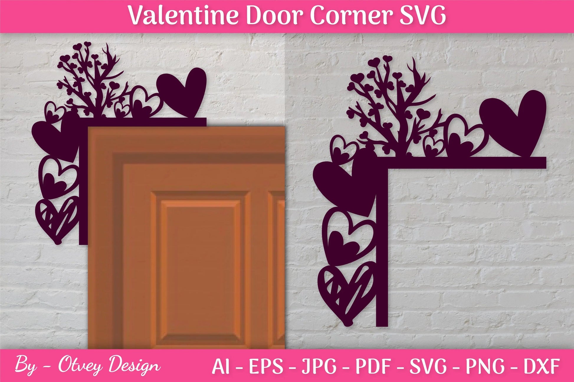 Door Corner Valentine SVG Bundle - CraftNest - Digital Crafting and Art