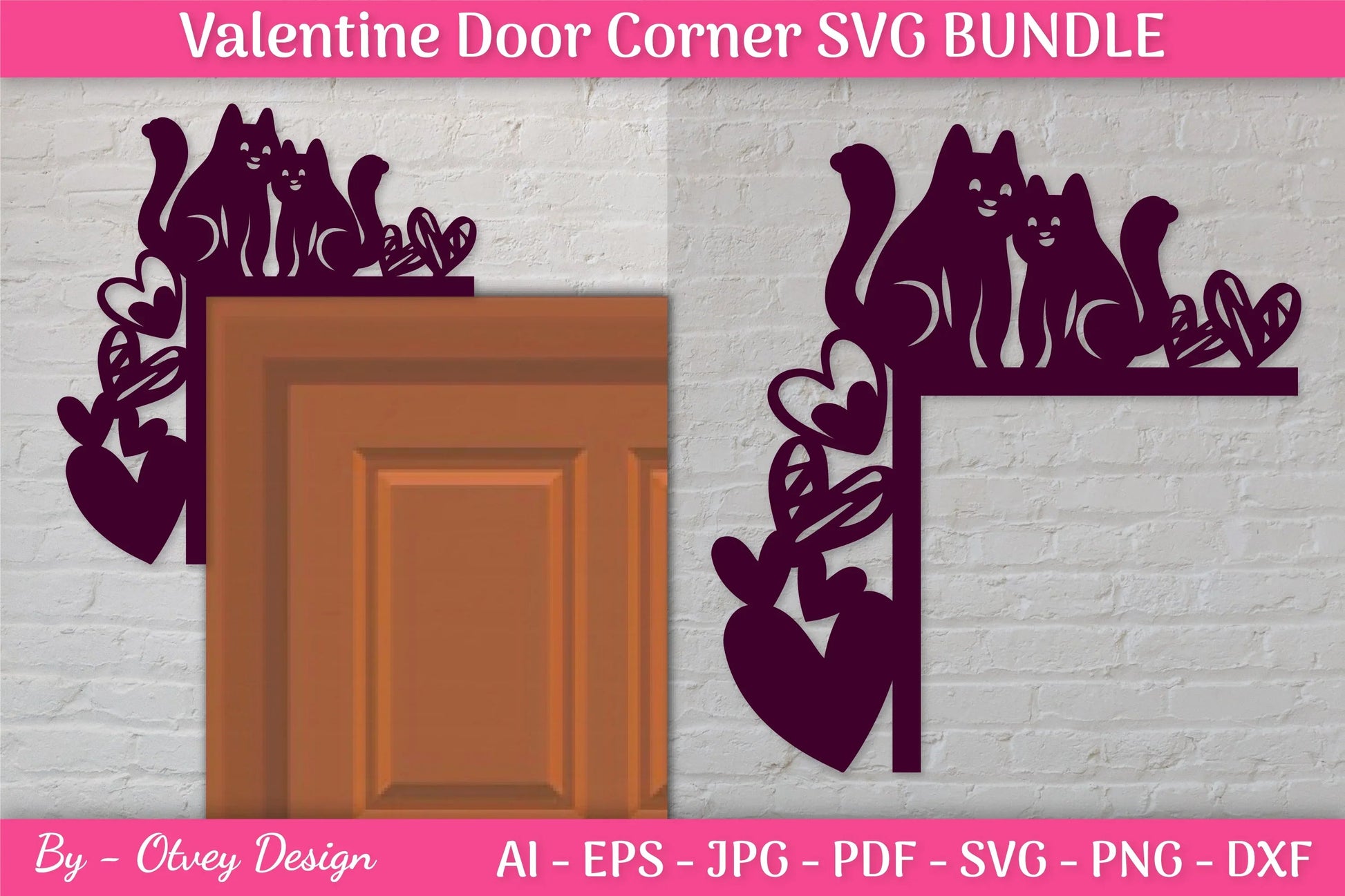 Door Corner Valentine SVG Bundle - CraftNest - Digital Crafting and Art