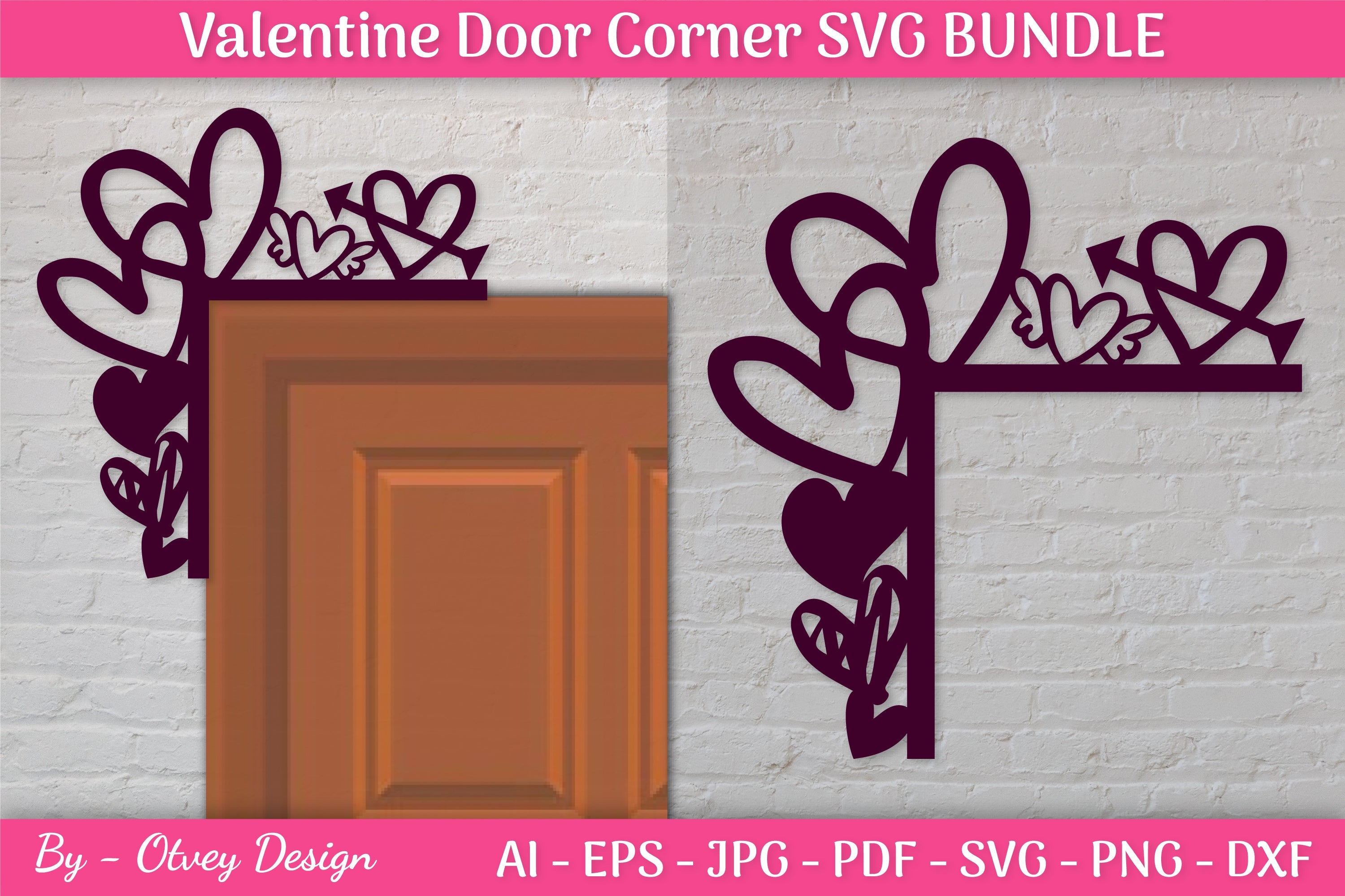 Door Corner Valentine SVG Bundle
