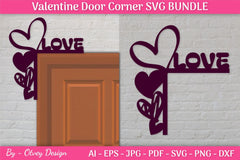 Door Corner Valentine SVG Bundle - CraftNest - Digital Crafting and Art