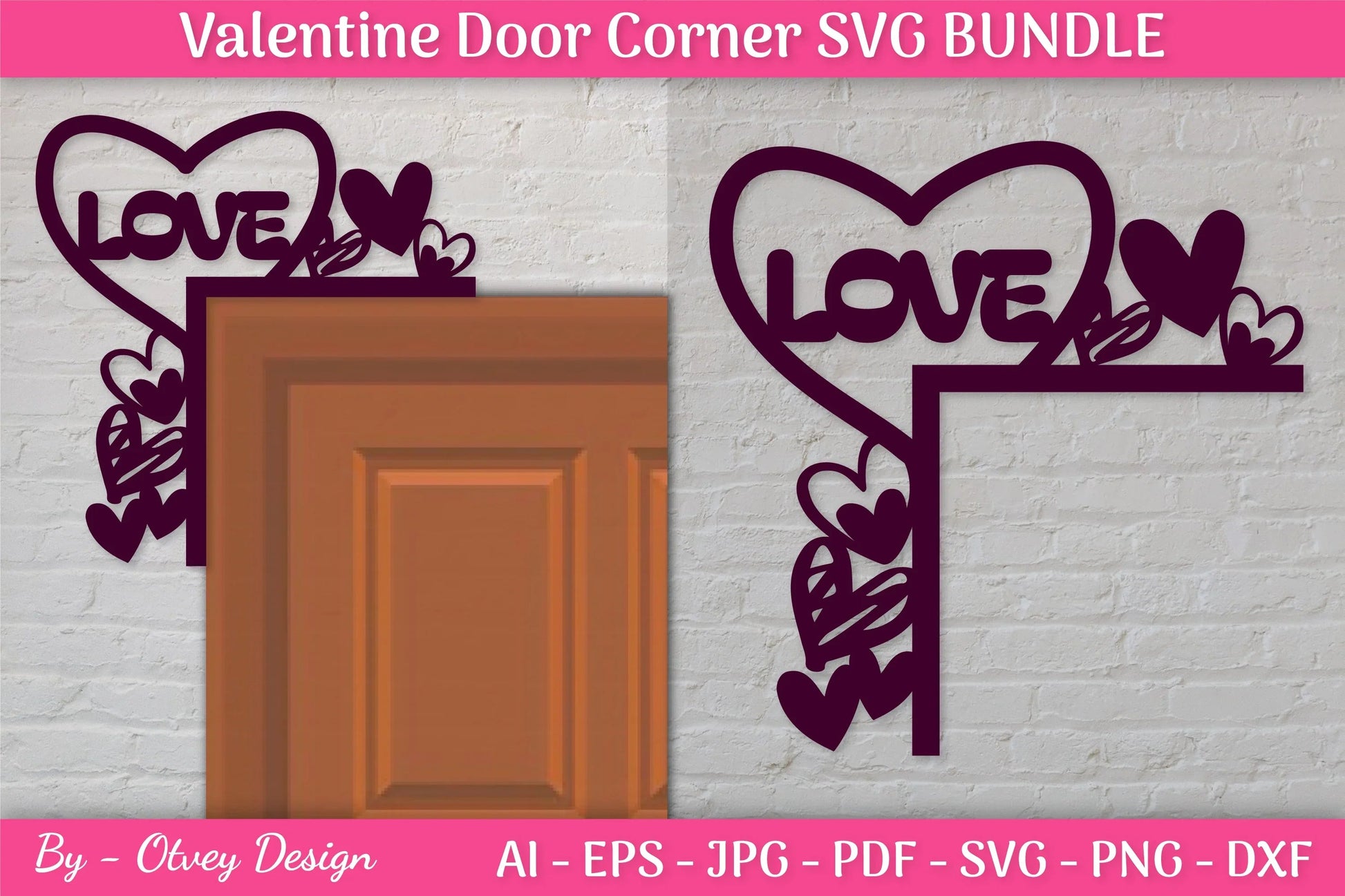 Door Corner Valentine SVG Bundle - CraftNest - Digital Crafting and Art