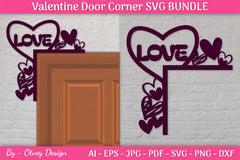 Door Corner Valentine SVG Bundle - CraftNest - Digital Crafting and Art