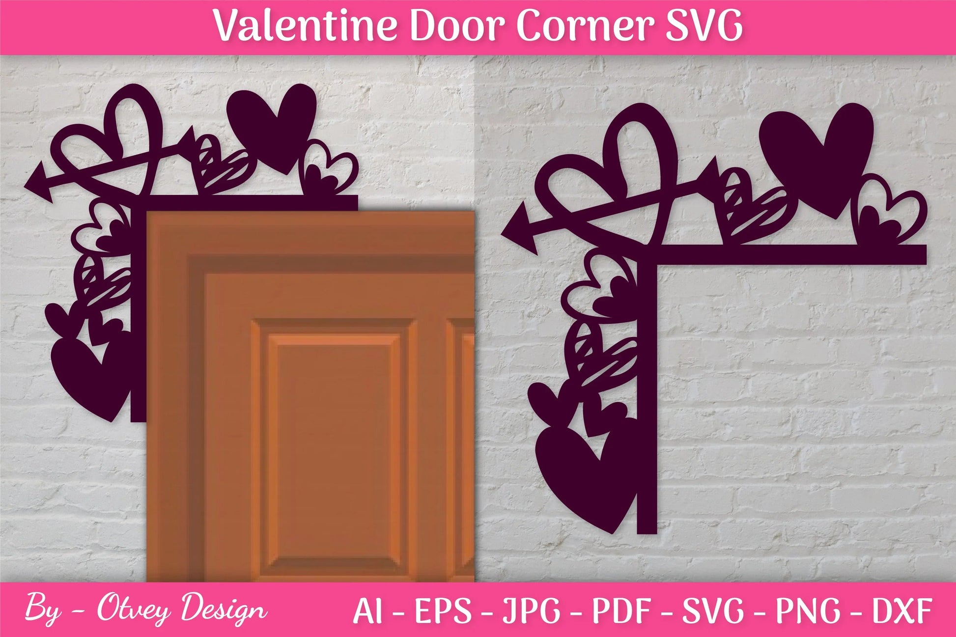 Door Corner Valentine SVG Bundle - CraftNest - Digital Crafting and Art