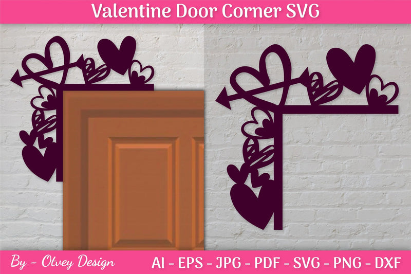 Door Corner Valentine SVG Bundle - CraftNest - Digital Crafting and Art