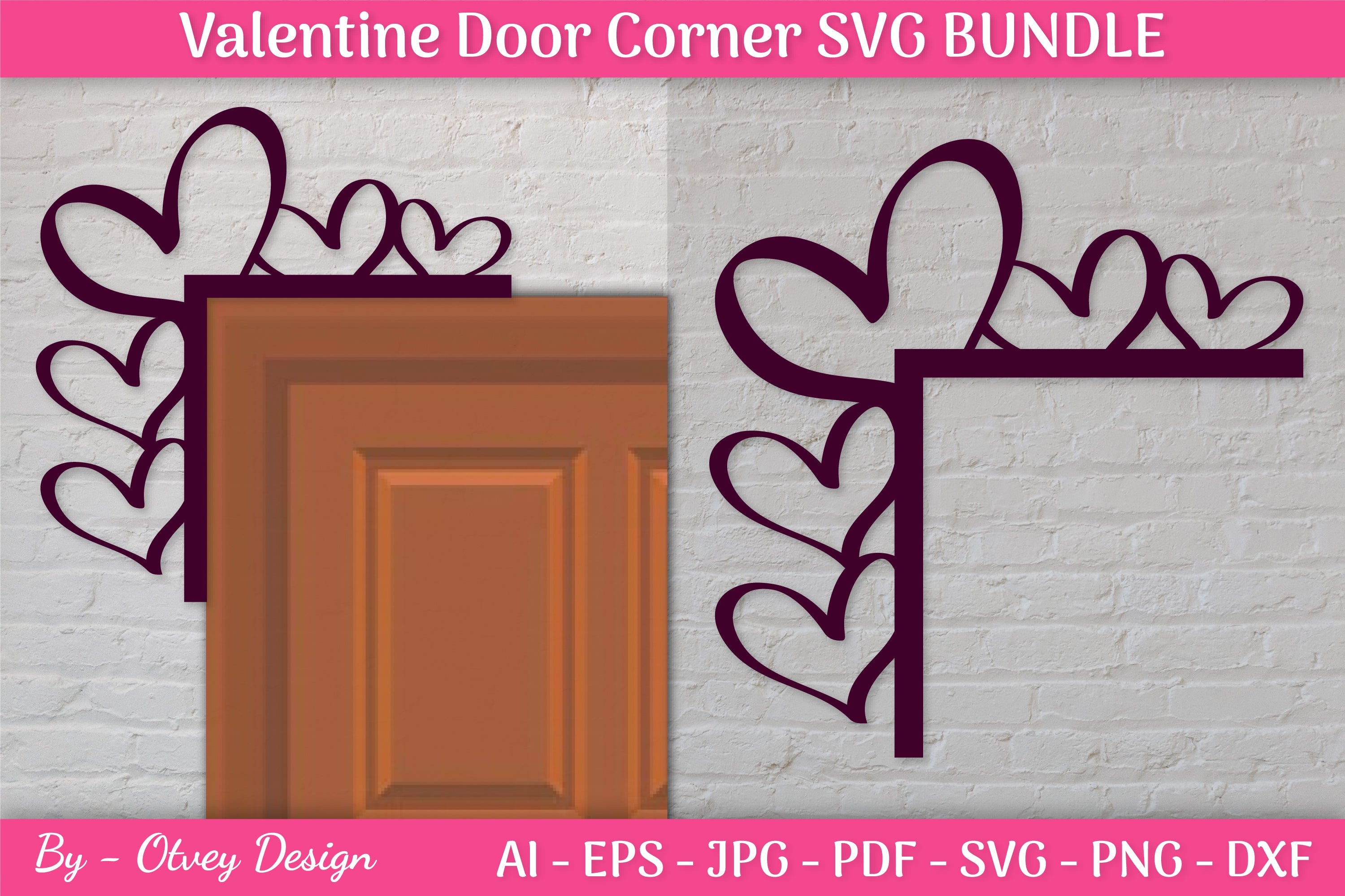 Door Corner Valentine SVG Bundle