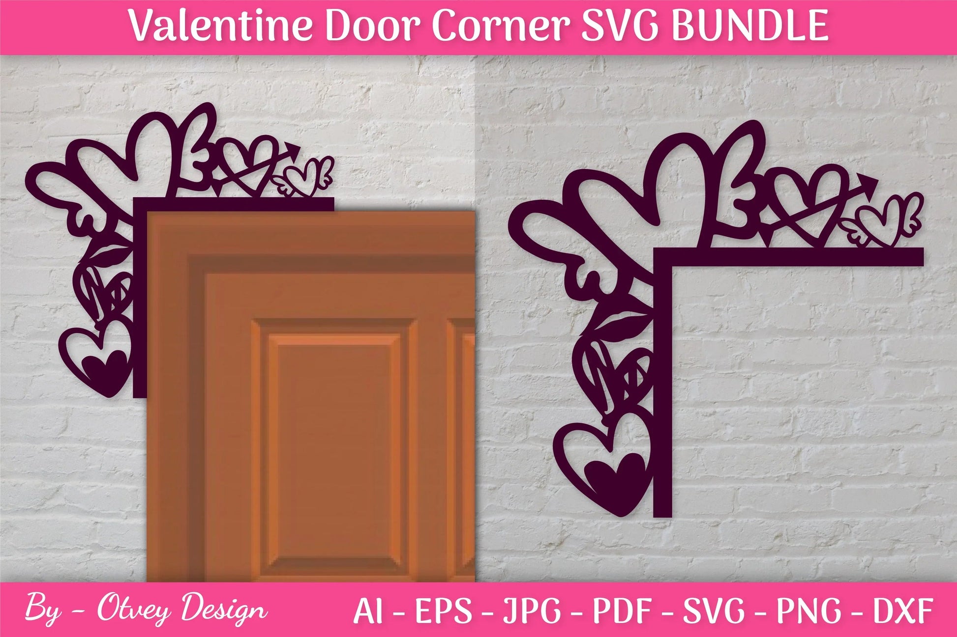 Door Corner Valentine SVG Bundle - CraftNest - Digital Crafting and Art