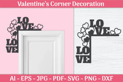 Valentine's Day Gnomes Door Corner SVG Bundle 4 - CraftNest - Digital Crafting and Art