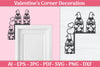 Valentine's Day Gnomes Door Corner SVG Bundle