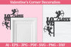Valentine's Day Gnomes Door Corner SVG Bundle
