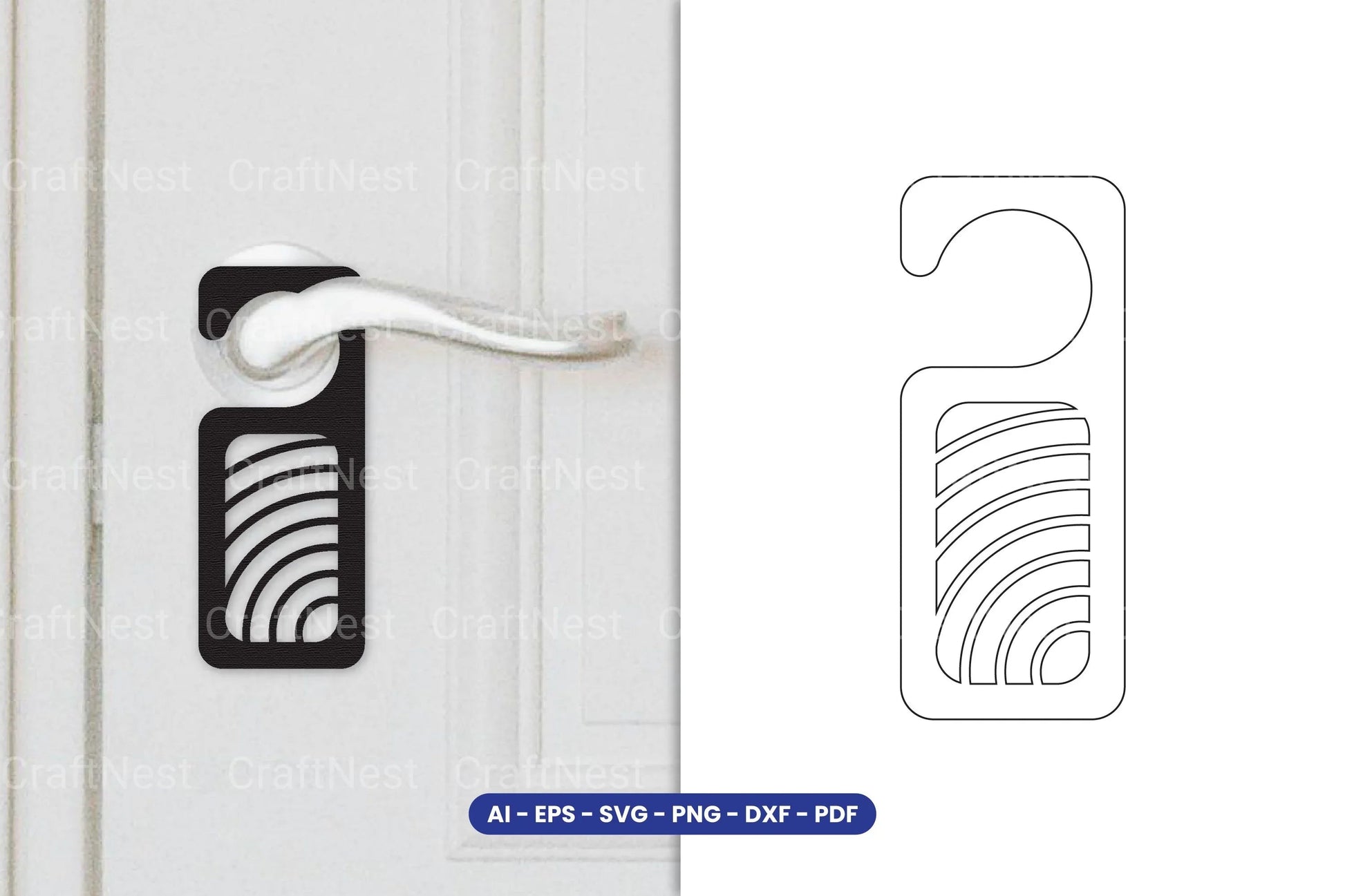 Door Hanger Laser Cut SVG Bundle - CraftNest - Digital Crafting and Art
