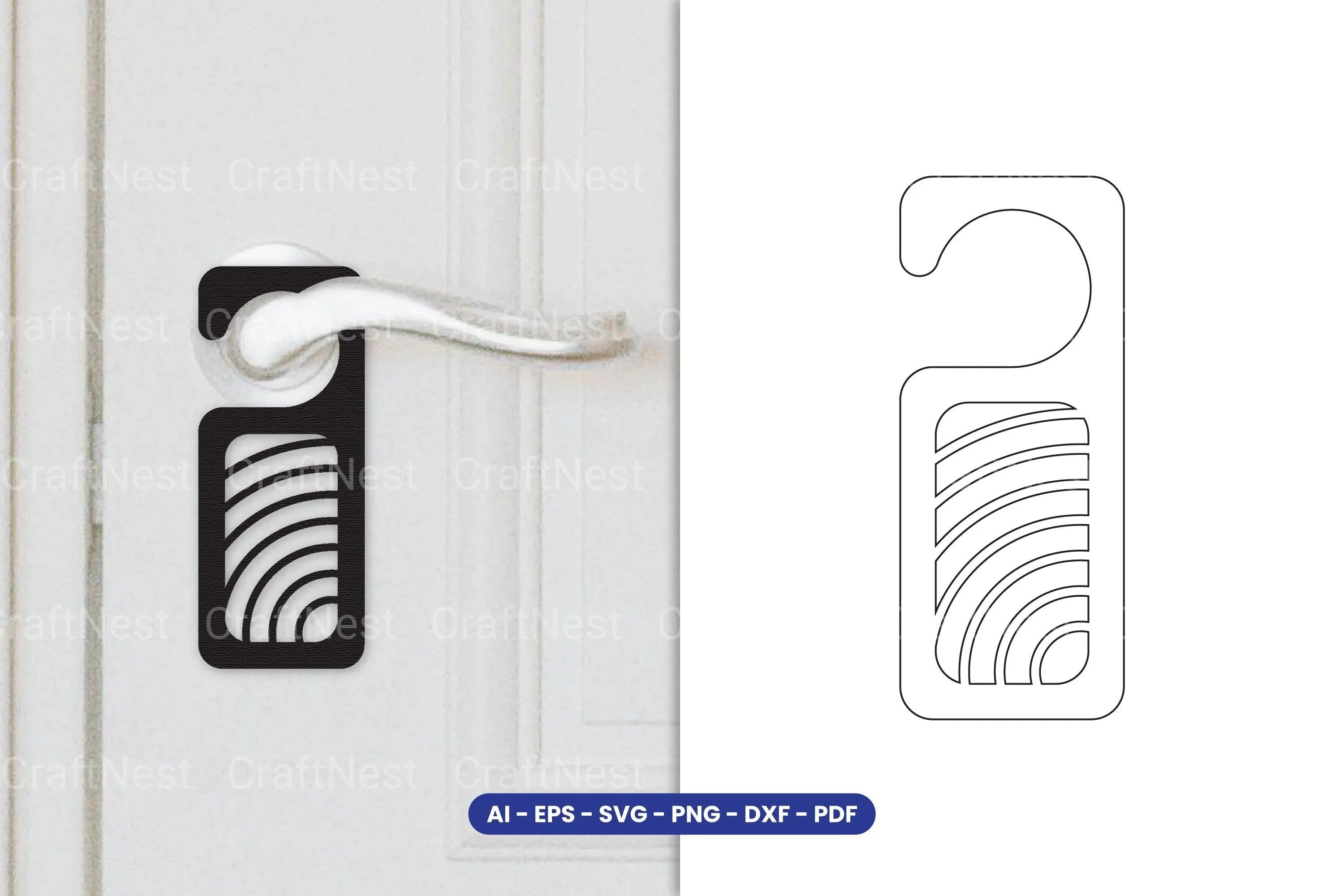Door Hanger Laser Cut SVG Bundle - CraftNest - Digital Crafting and Art