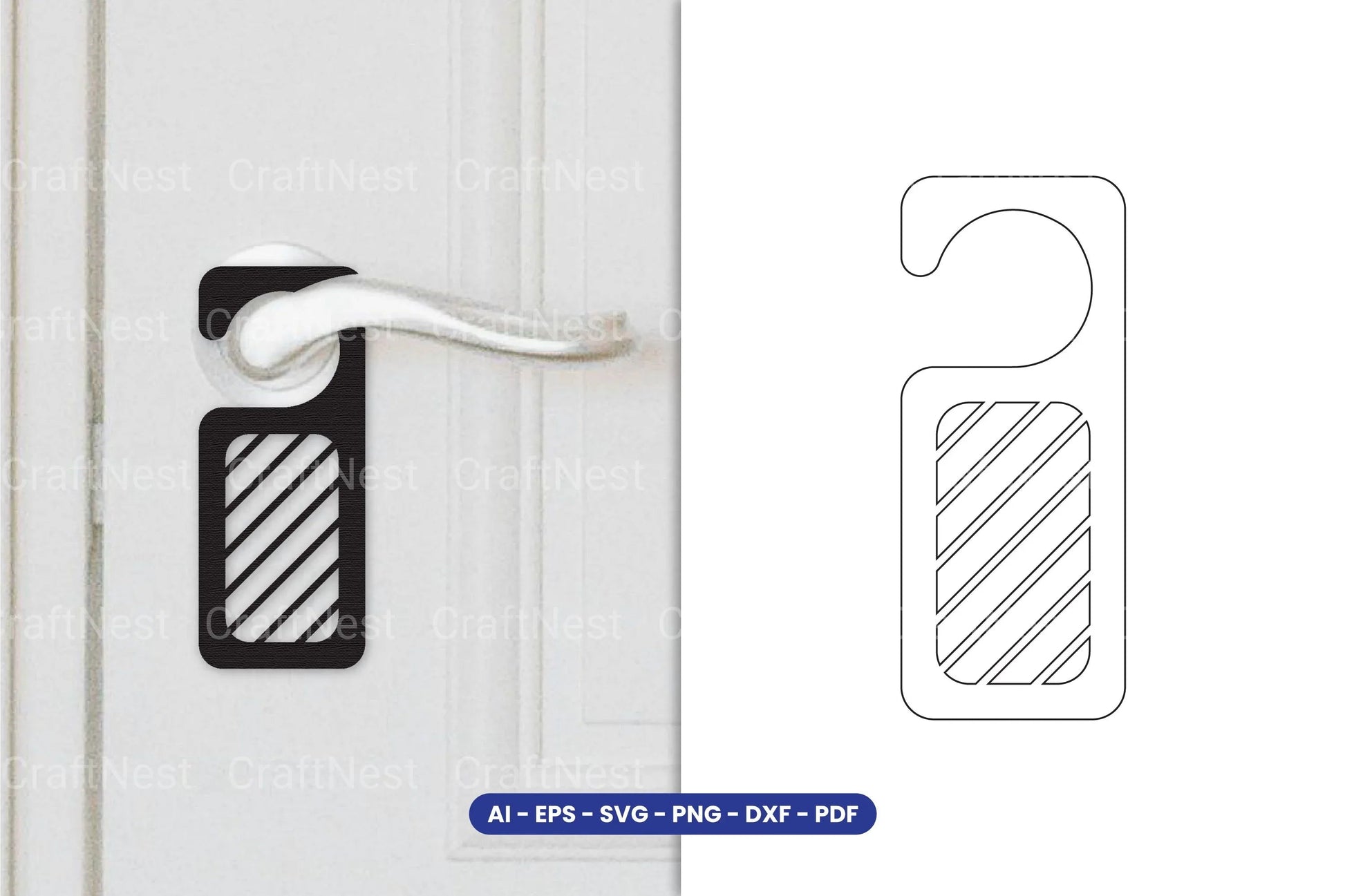 Door Hanger Laser Cut SVG Bundle - CraftNest - Digital Crafting and Art