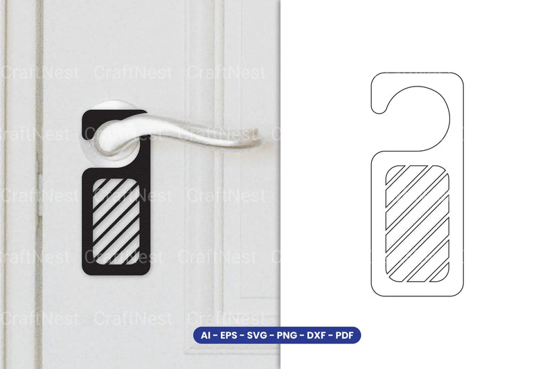 Door Hanger Laser Cut SVG Bundle - CraftNest - Digital Crafting and Art