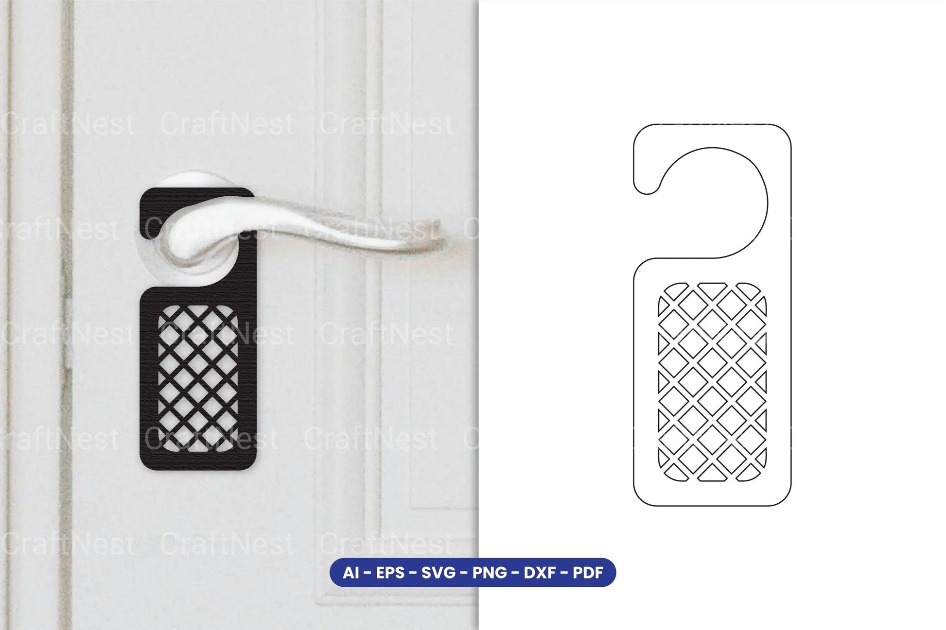 Door Hanger Laser Cut SVG Bundle - CraftNest - Digital Crafting and Art