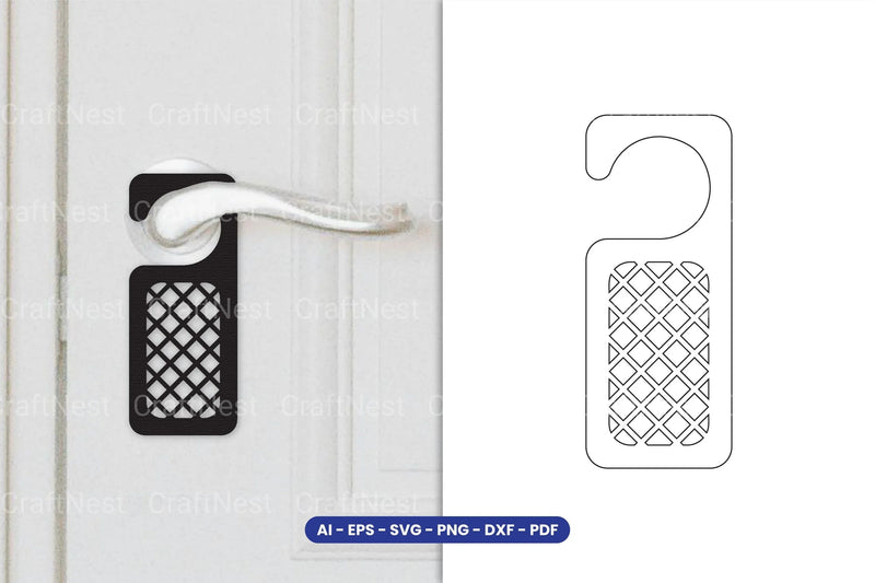 Door Hanger Laser Cut SVG Bundle - CraftNest - Digital Crafting and Art
