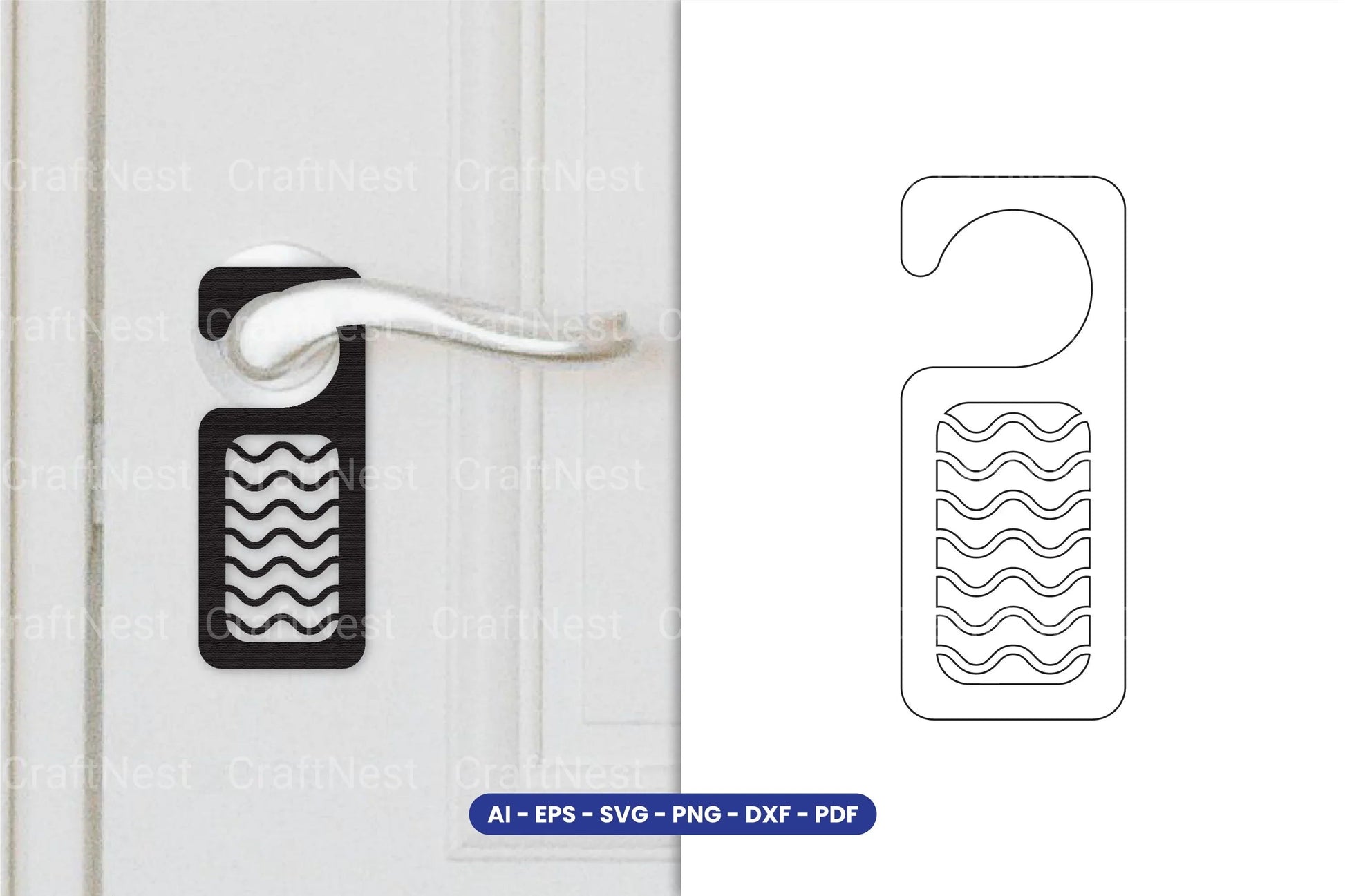 Door Hanger Laser Cut SVG Bundle - Clipart Bundle - CraftNest - Digital Crafting and Art