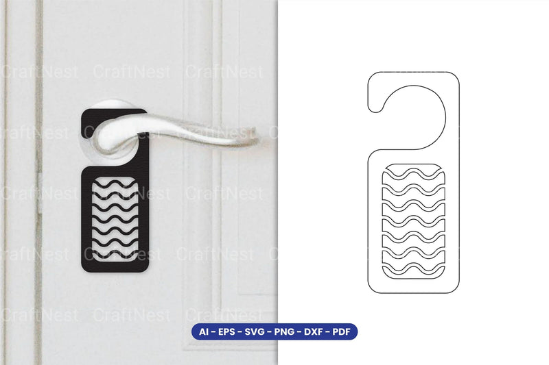 Door Hanger Laser Cut SVG Bundle - Clipart Bundle - CraftNest - Digital Crafting and Art