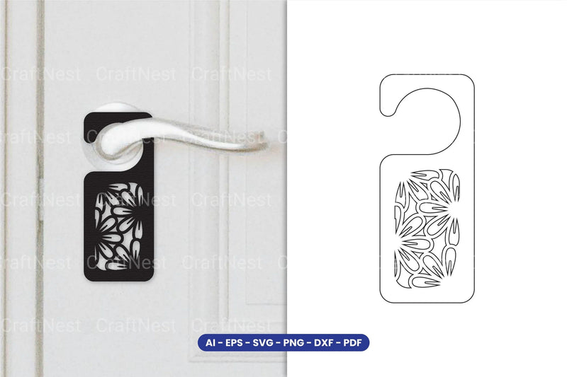 Door Hanger Laser Cut SVG Bundle - 6 Designs - CraftNest - Digital Crafting and Art