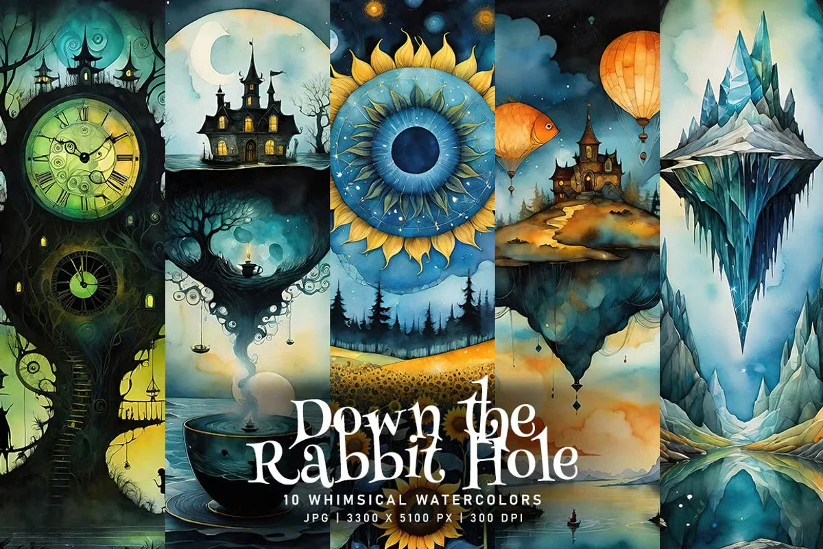 Down the Rabbit Hole - Fantasy - CraftNest - Digital Crafting and Art