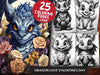 Dragon Love Valentines Day Coloring Books