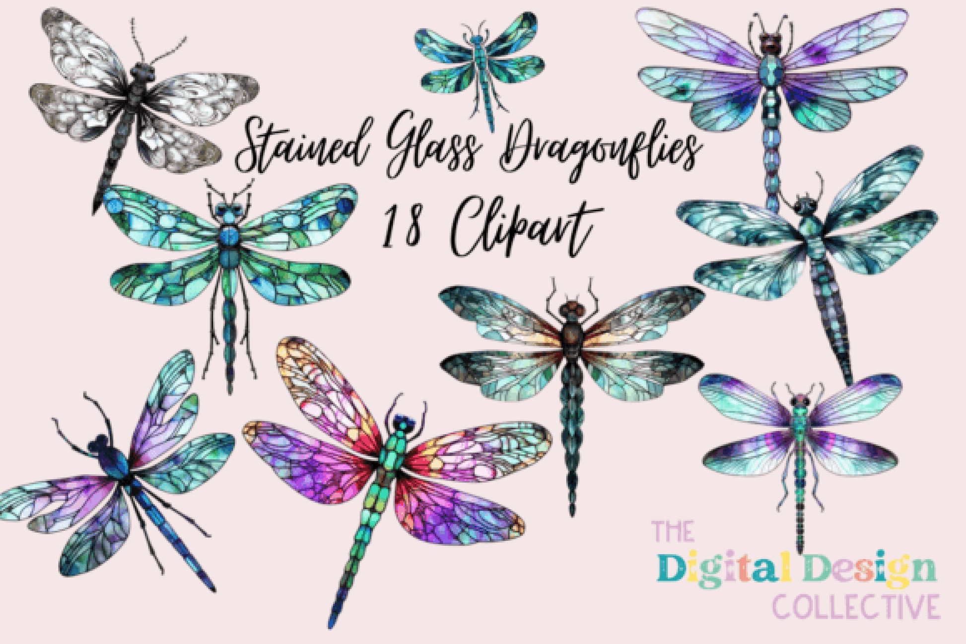 Dragonfly Clipart Bundle - CraftNest - Digital Crafting and Art