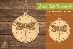Dragonfly Laser Cut Ornament Clipart Bundle - CraftNest - Digital Crafting and Art