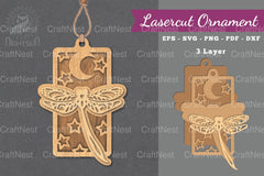 Dragonfly Laser Cut Ornament Clipart Bundle - CraftNest - Digital Crafting and Art