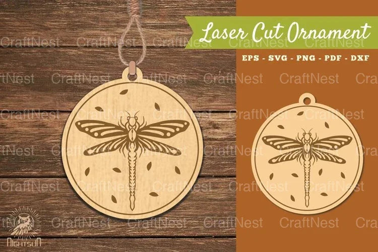 Dragonfly Laser Cut Ornament Clipart Bundle - CraftNest - Digital Crafting and Art