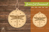 Dragonfly Laser Cut Ornament Clipart Bundle