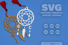 Dream Catcher Laser Cut Set Clipart SVG Bundle - CraftNest - Digital Crafting and Art