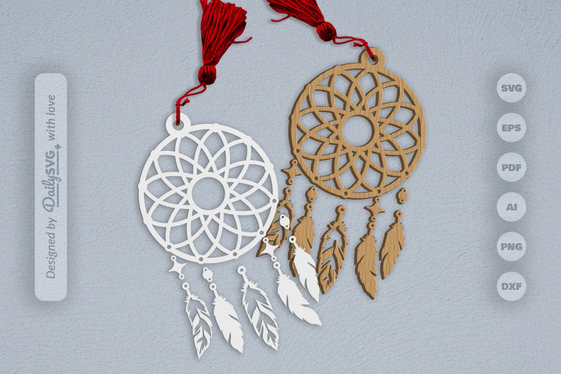 Dream Catcher Set SVG Bundle 4 - CraftNest - Digital Crafting and Art