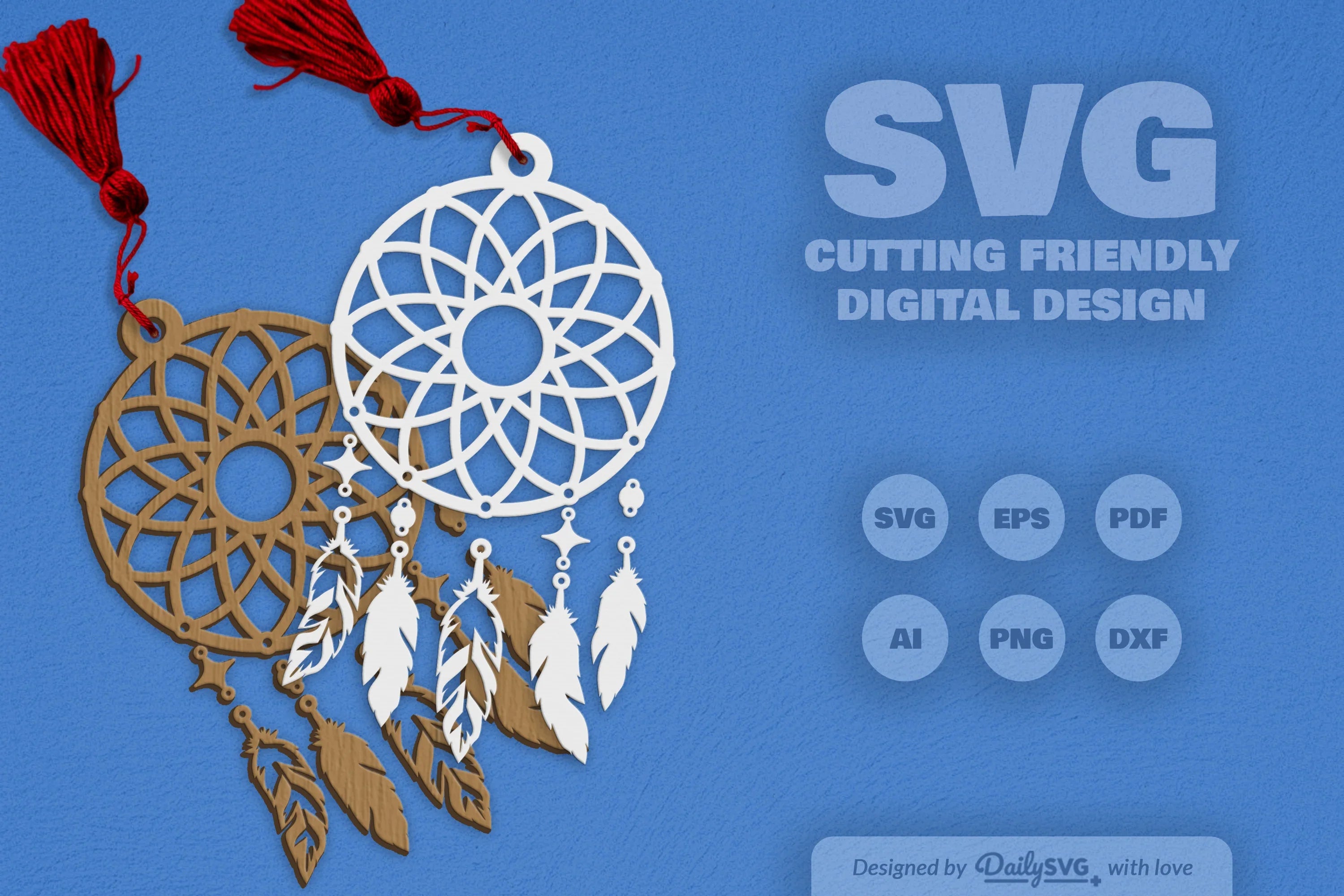Dream Catcher Set SVG Bundle 4 - CraftNest - Digital Crafting and Art