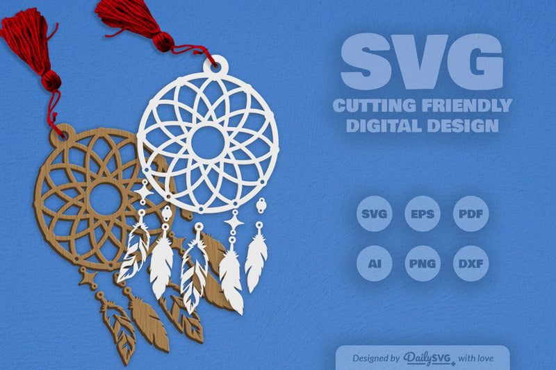 Dream Catcher Set SVG Bundle 4 - CraftNest - Digital Crafting and Art