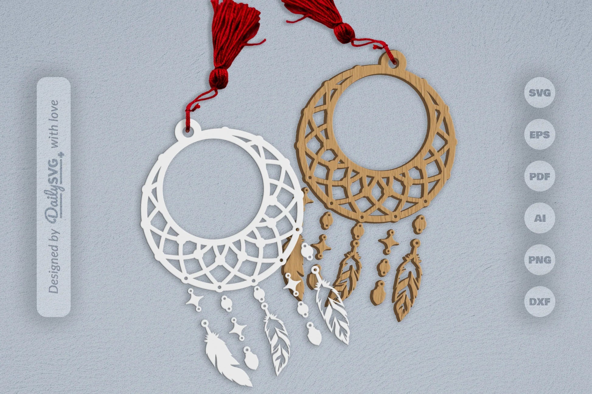 Dream Catcher Set SVG Bundle 5 - CraftNest - Digital Crafting and Art