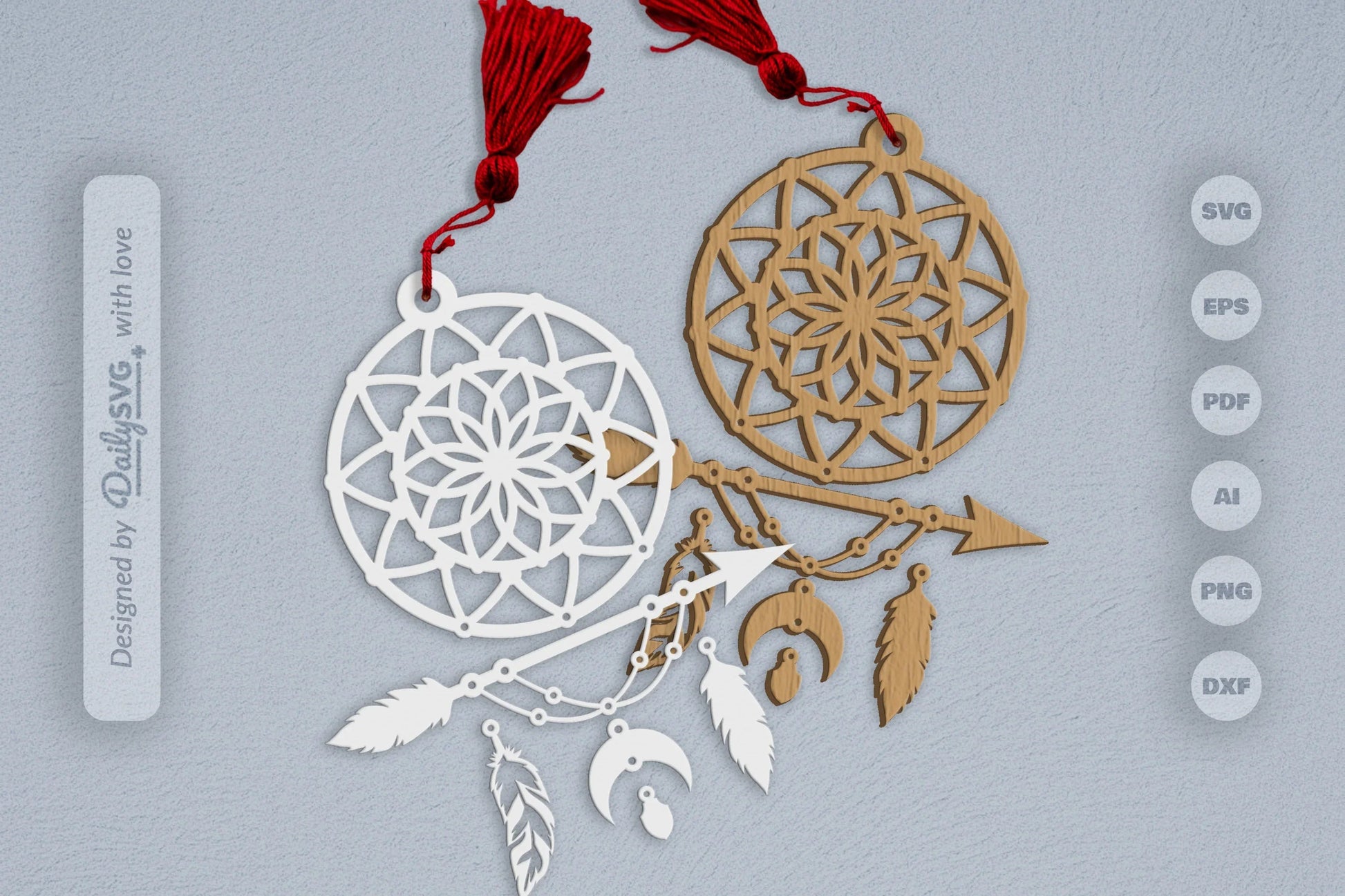 Dream Catcher Set SVG Bundle 7 - CraftNest - Digital Crafting and Art